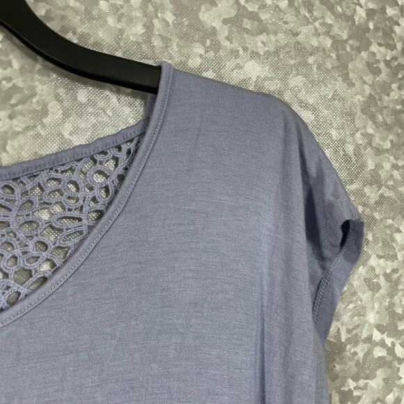 Threads 4 Thought Women's Lilac Lace Back Activewear Top - Size Small - Layered - Picture 3 of 8